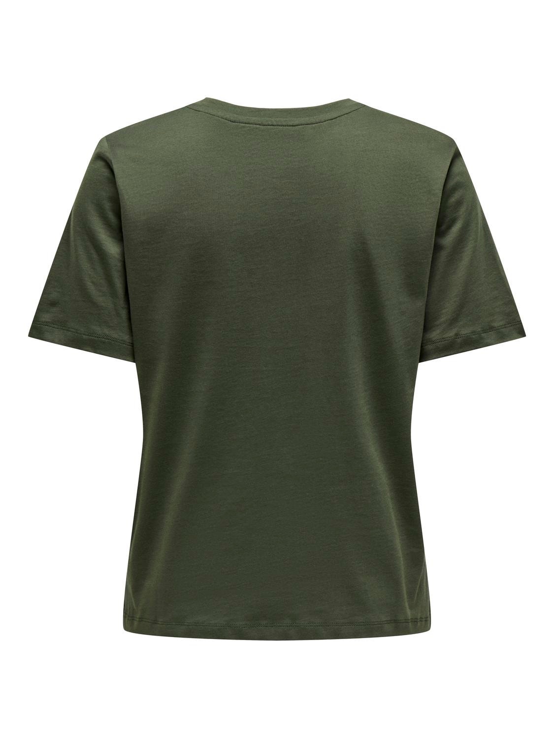 ONLY Basic solid color t-shirt -Deep Depths - 15270390