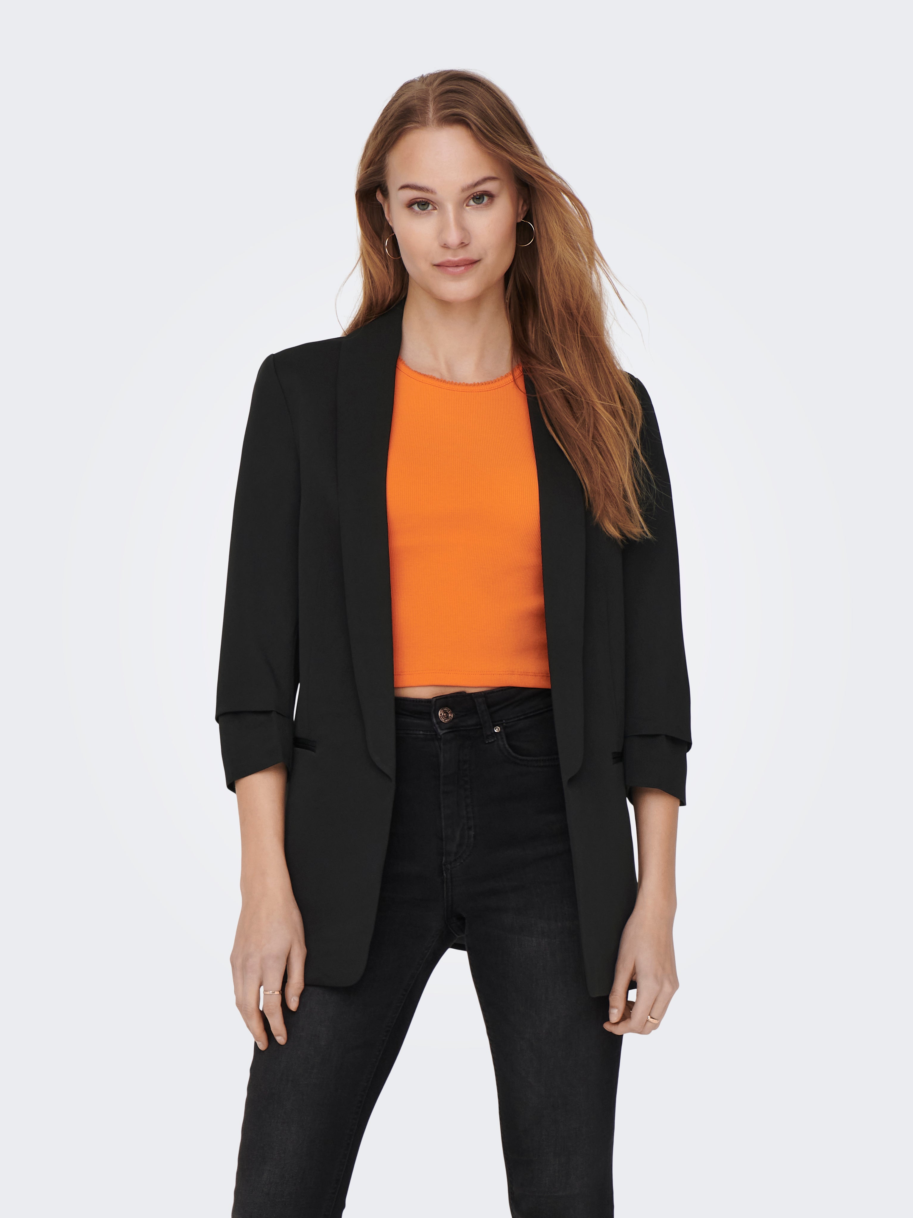 3 quarter sleeve clearance blazer