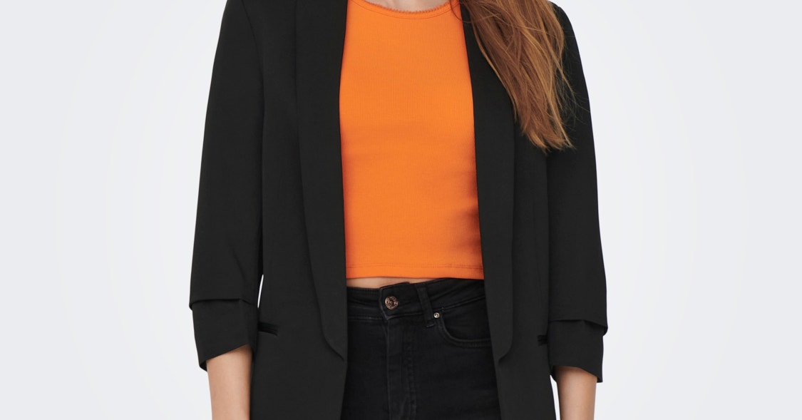 3-4-sleeve-blazer-black-only