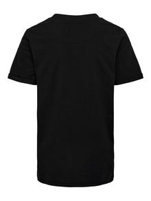 ONLY Slim Fit O-hals T-skjorte -Black - 15270504