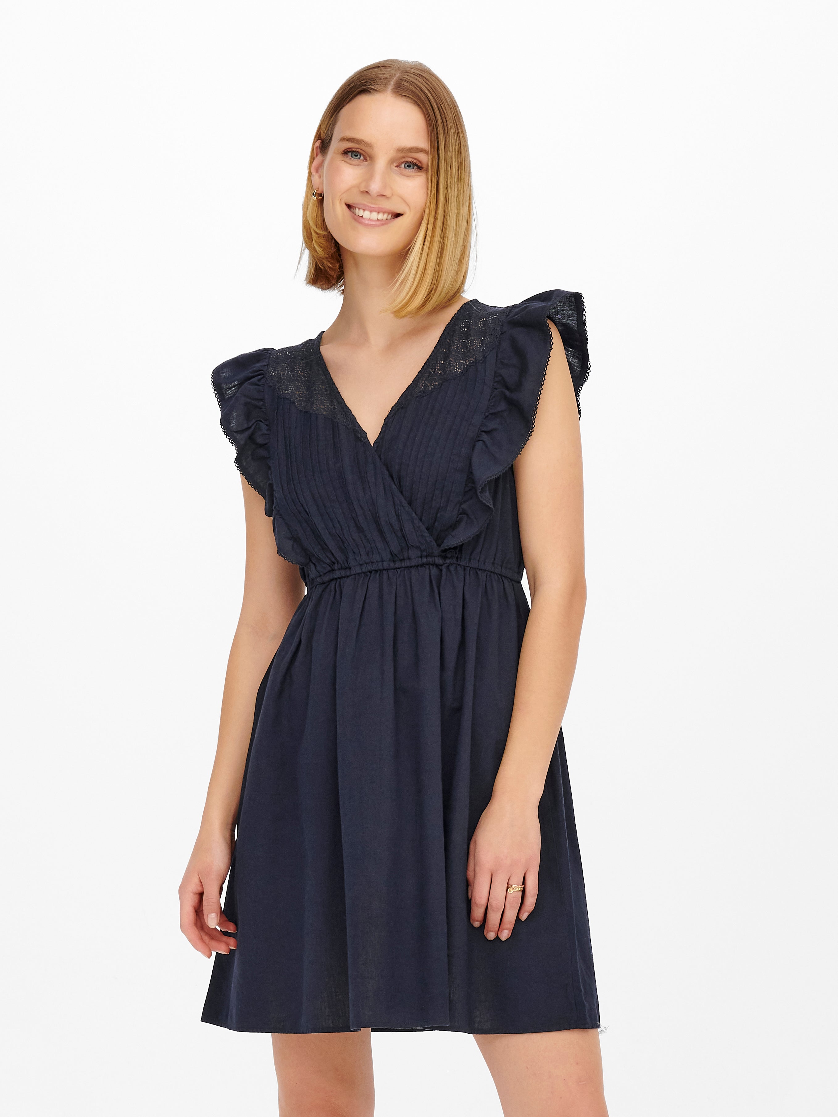 frill sleeveless dress