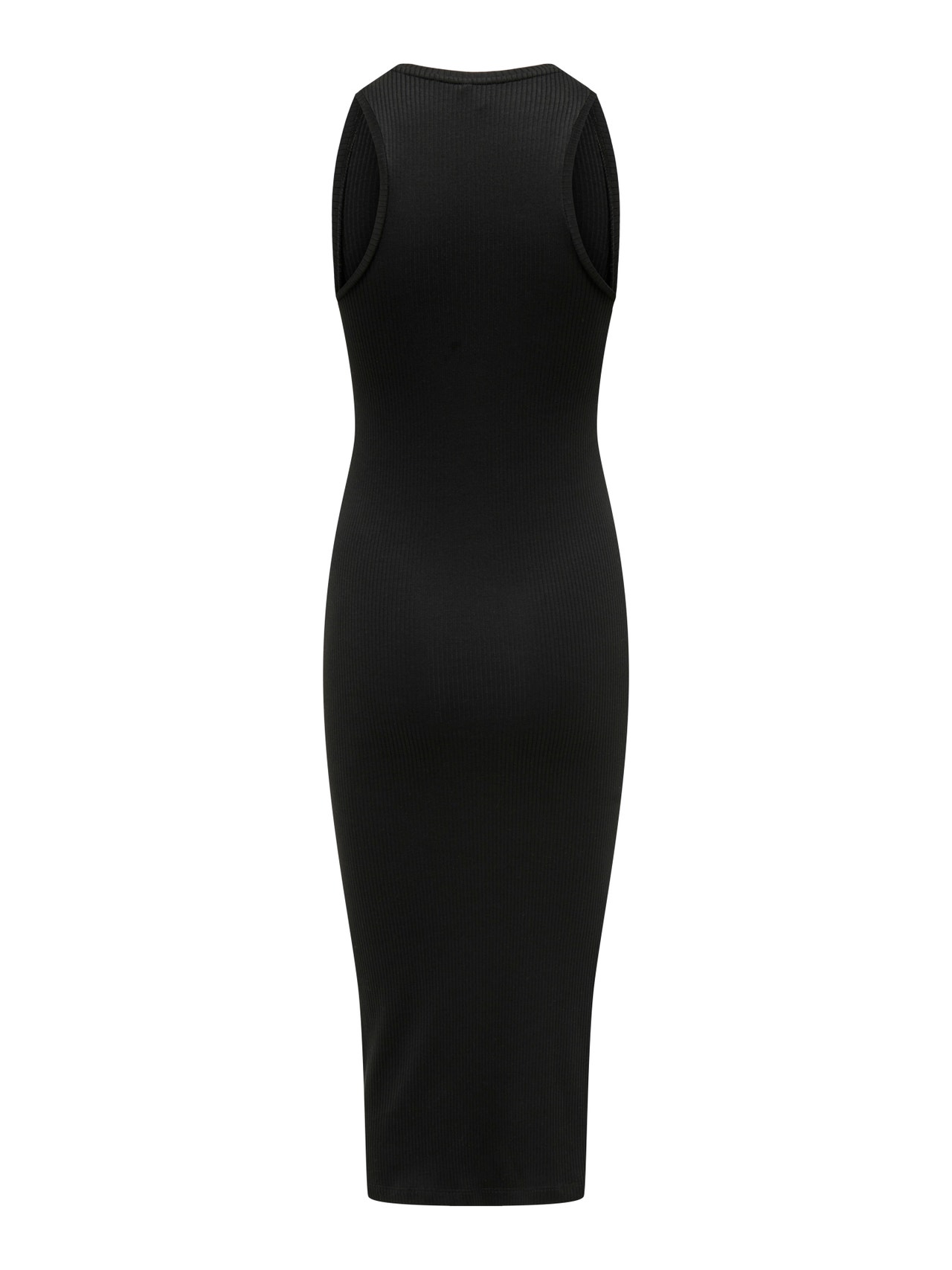 ONLY Midi tætsiddende kjole -Black - 15270619