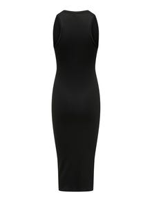 ONLY Regular Fit O-hals Lang kjole -Black - 15270619