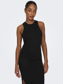ONLY Regular Fit Round Neck Long dress -Black - 15270619