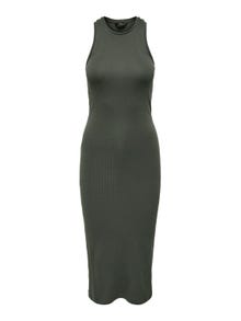 ONLY Regular fit O-hals Lange jurk -Beluga - 15270619