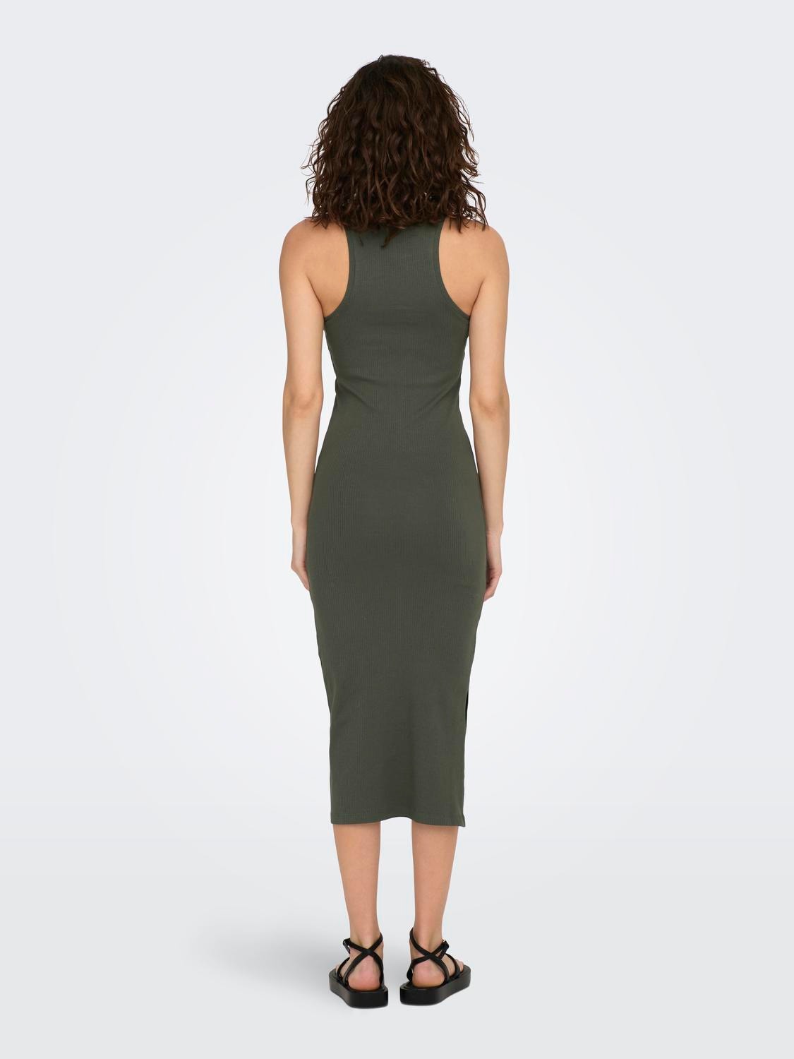 ONLY Midi tight dress -Beluga - 15270619