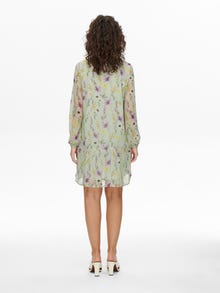 ONLY Regular Fit V-hals Kort kjole -Mineral Gray - 15270692