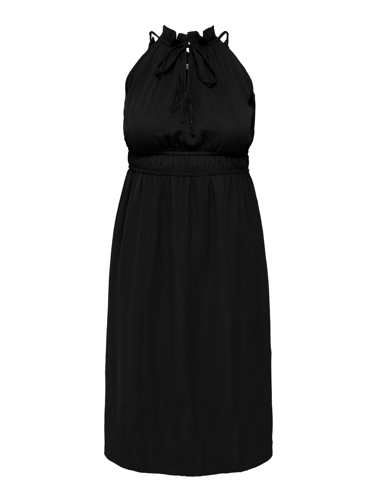 ONLY Regular Fit Halter neck Long dress -Black - 15270712