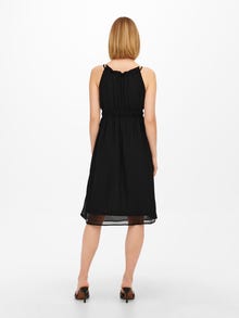 ONLY Regular Fit Halter neck Long dress -Black - 15270712
