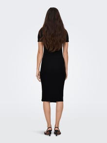ONLY Slim Fit Round Neck Long dress -Black - 15270913