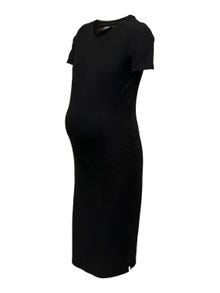 ONLY Robe longue Slim Fit Col rond -Black - 15270913