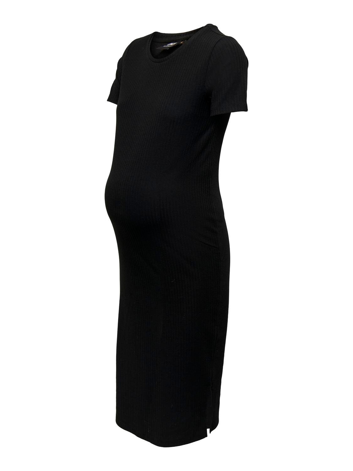 ONLY Slim fit O-hals Lange jurk -Black - 15270913