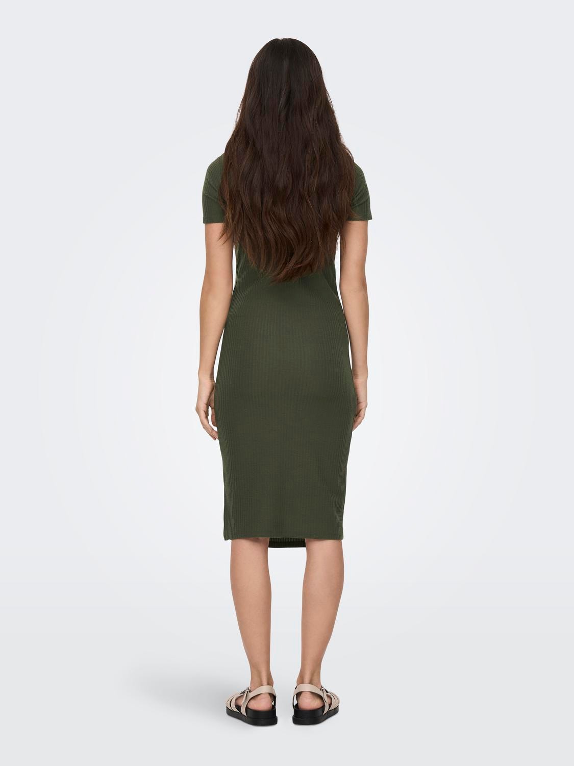 ONLY Slim fit O-hals Lange jurk -Kalamata - 15270913
