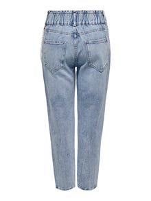 ONLY Carrot fit High waist Jeans -Light Blue Denim - 15270937
