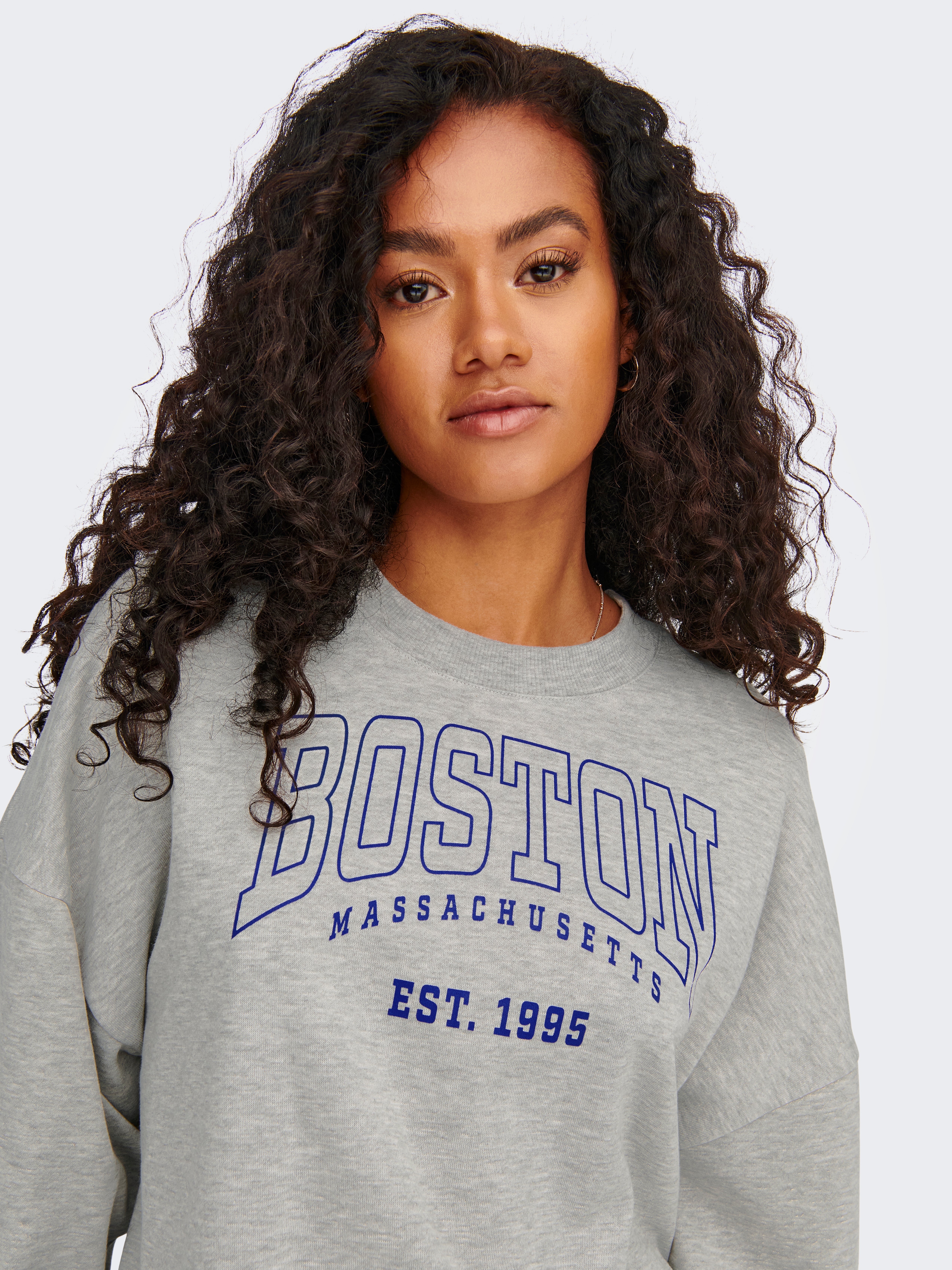 O-neck Sweatshirt | Light Grey | ONLY®