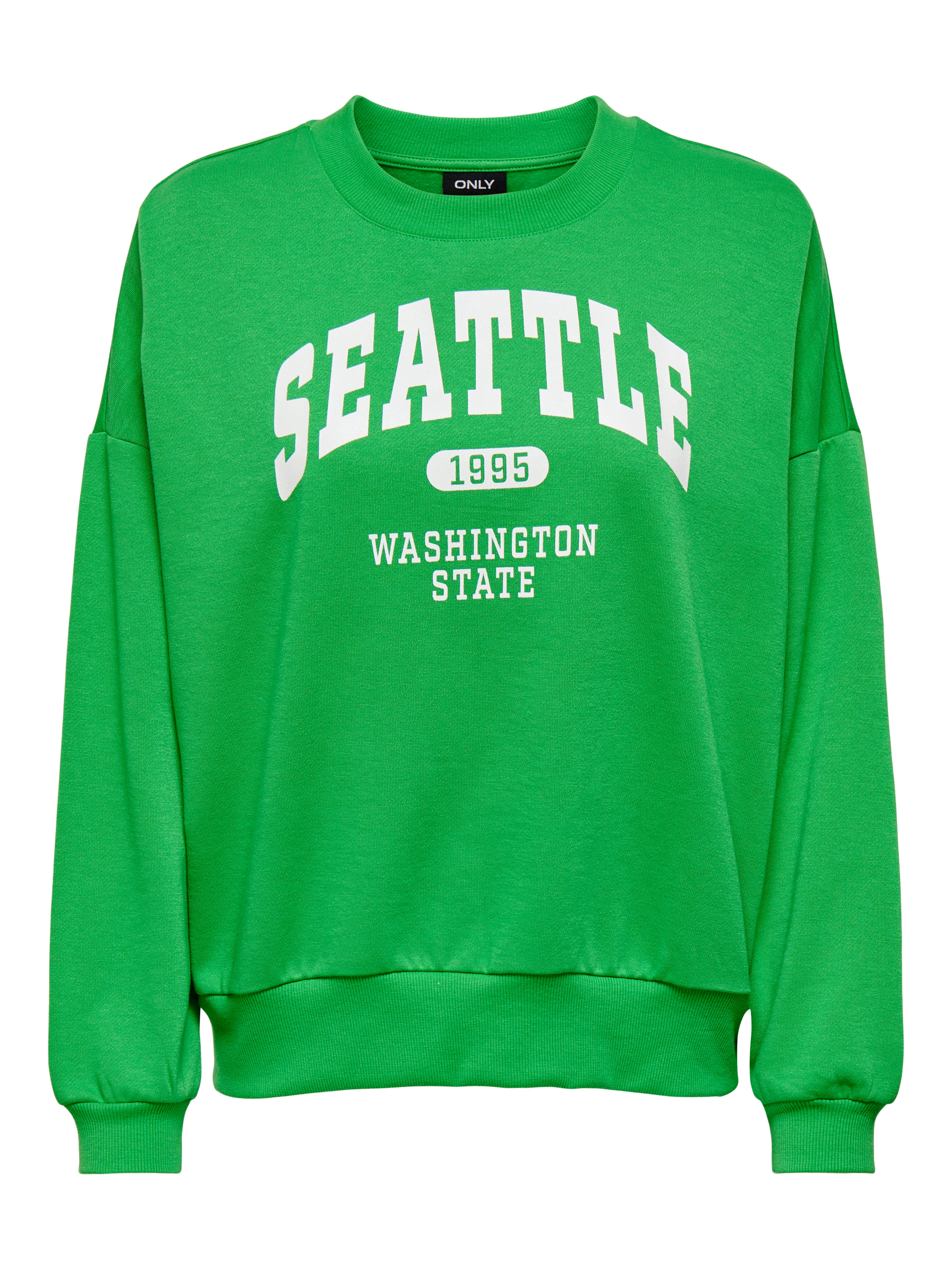 O-neck Sweatshirt | Medium Green | ONLY®