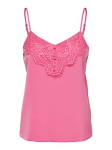 ONLY Top Regular Fit Scollo a V -Pink Power - 15270949