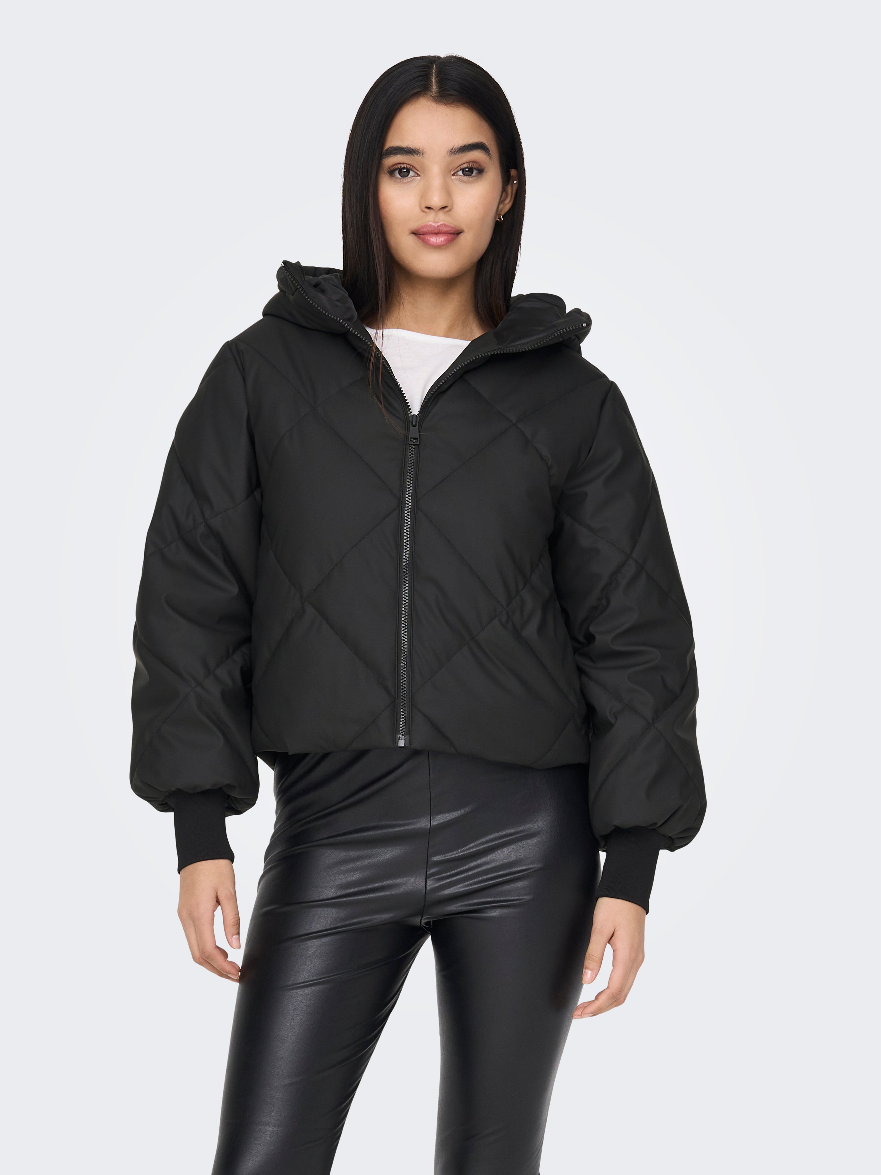 Only cropped sale puffer jacket