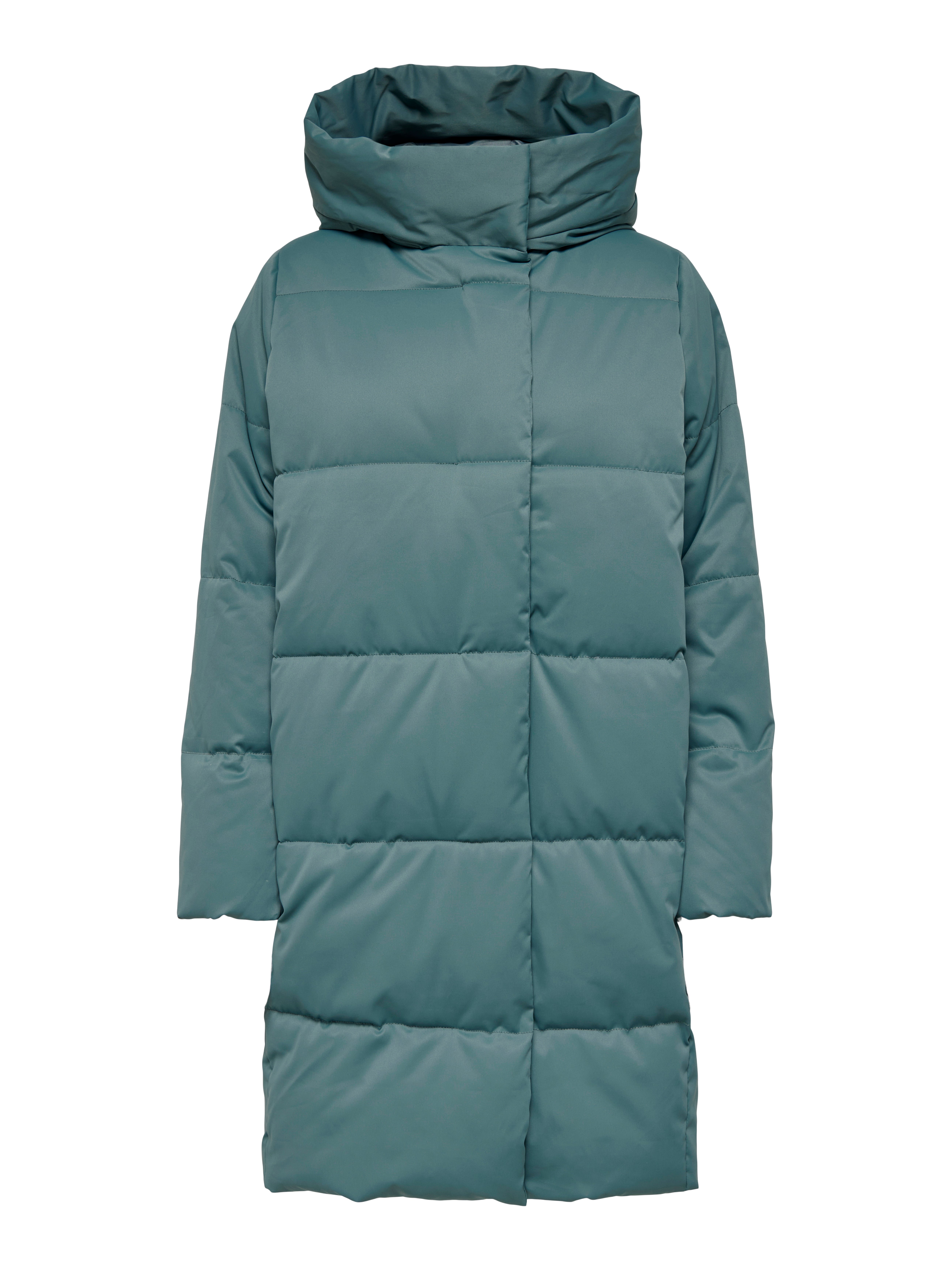 turquoise padded coat