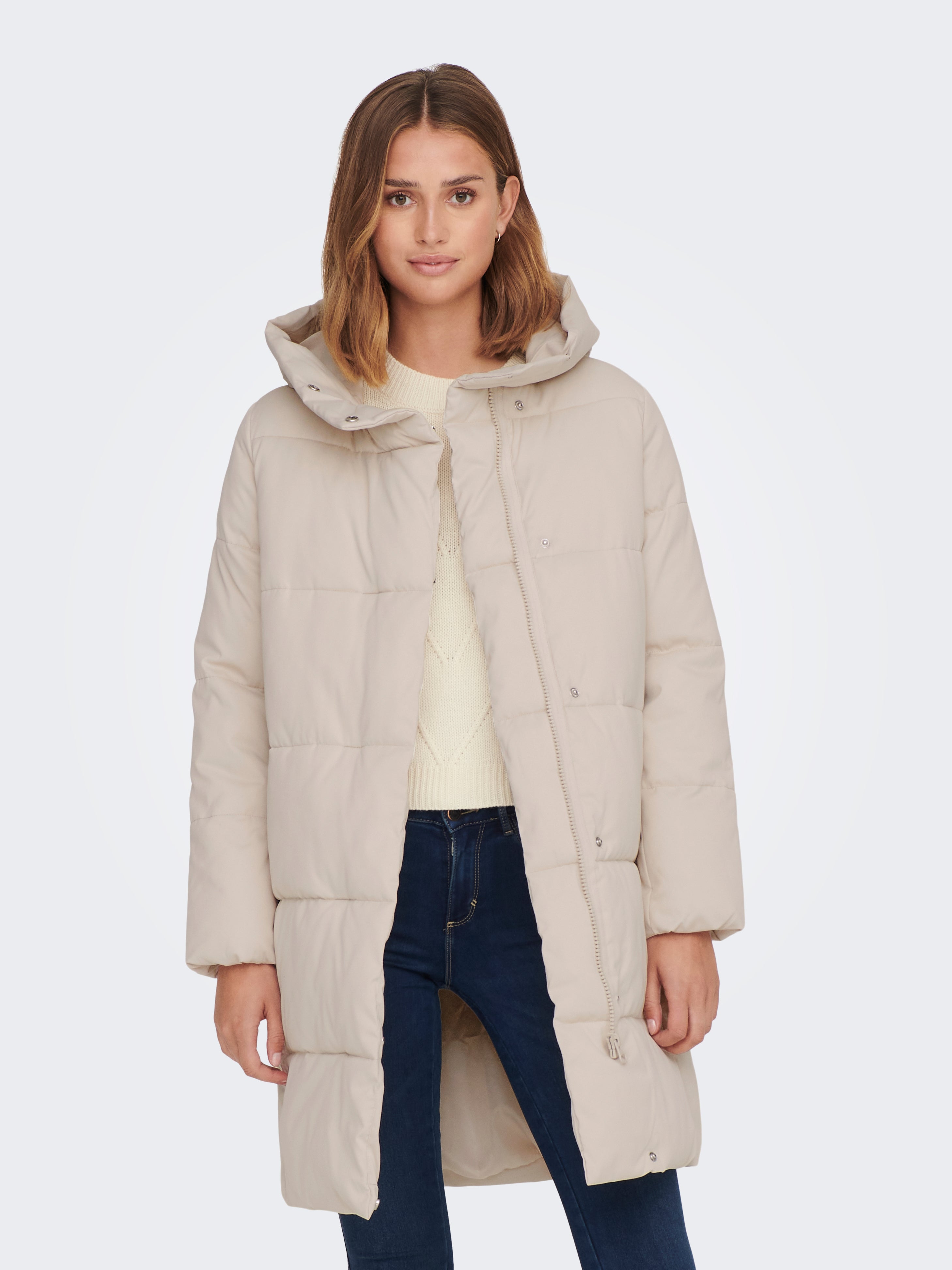 Women's long padded parka on sale coat