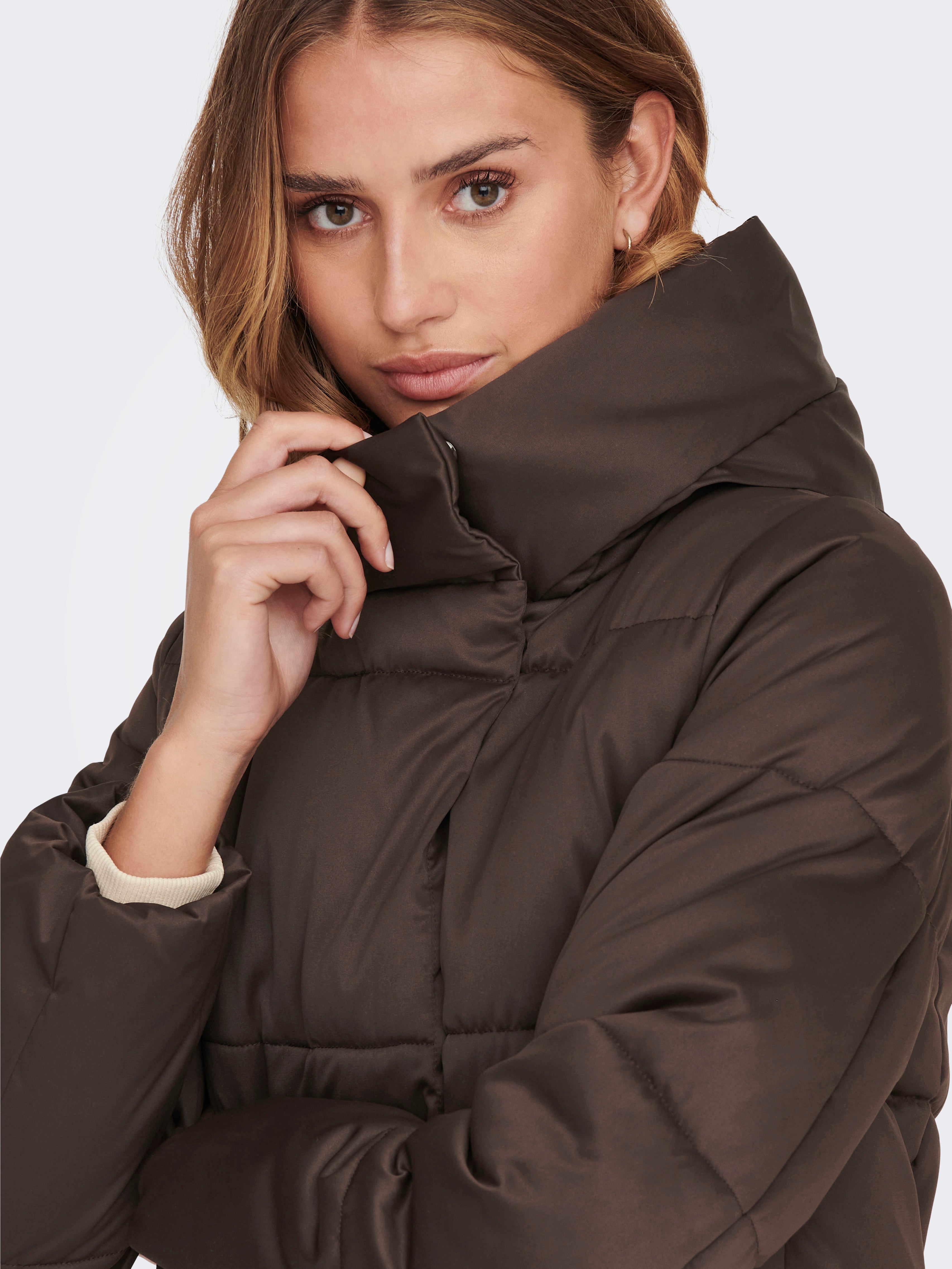 Long padded Jacket | Medium Brown | ONLY®