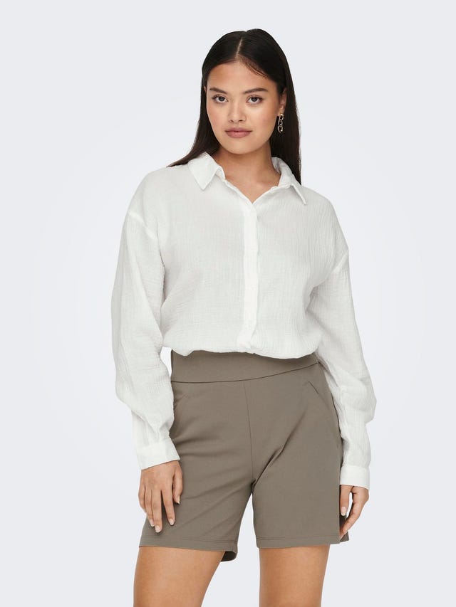 ONLY Regular Fit Shirt collar Buttoned cuffs Volume sleeves Shirt - 15271018