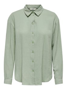 ONLY Chemises Regular Fit Col chemise Poignets boutonnés Manches volumineuses -Desert Sage - 15271018