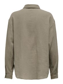 ONLY Normal passform Skjortkrage Manschetter med knappar Rymliga ärmar Skjorta -Brindle - 15271018