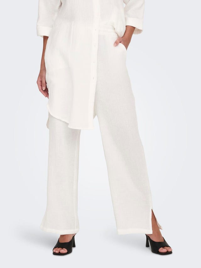 ONLY Wide Leg Fit Mid waist Track Pants - 15271020