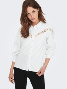 ONLY Blondetaljeret skjorte -White - 15271042