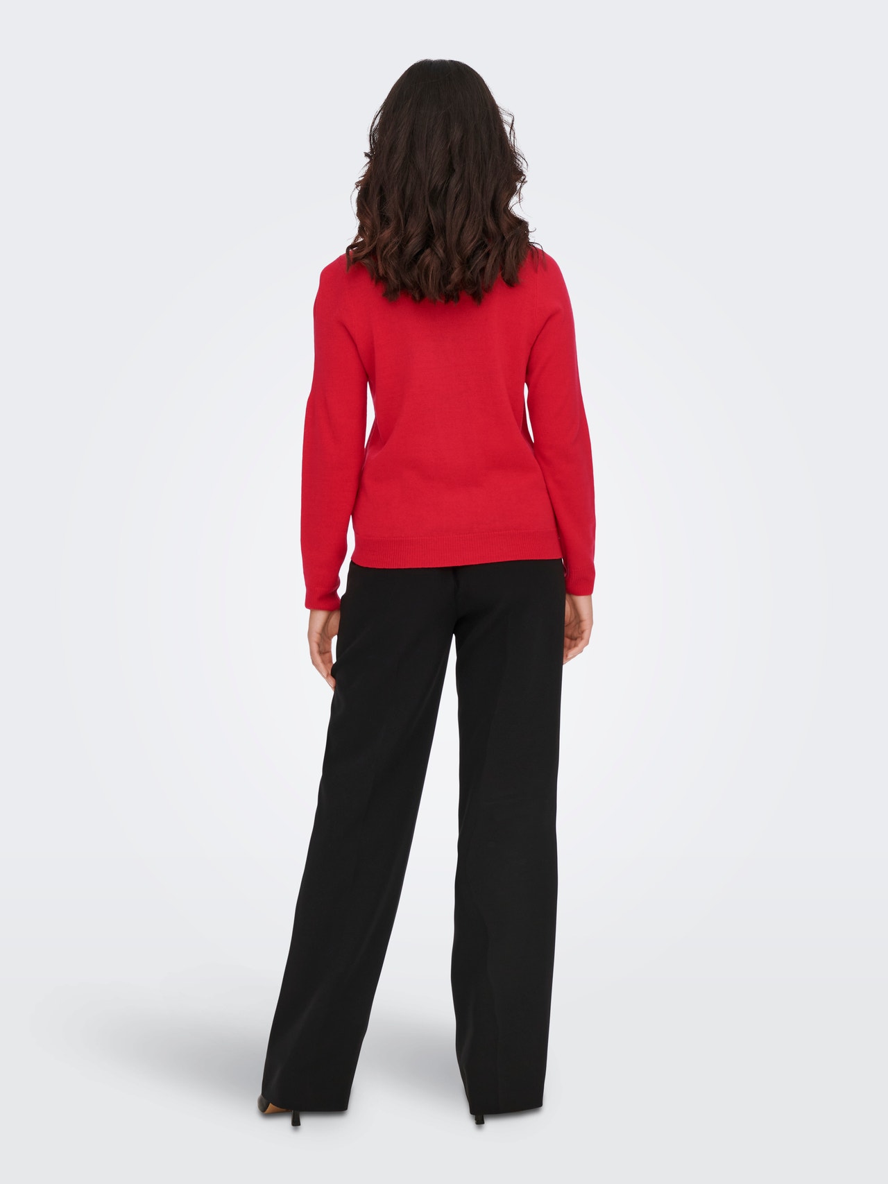 ONLY Rundhals Pullover -High Risk Red - 15271075