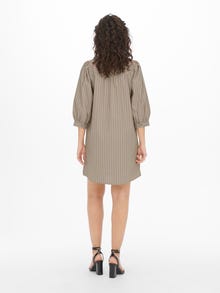 ONLY Regular fit V-Hals Korte jurk -Toasted Coconut - 15271183