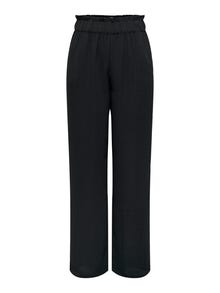 ONLY Tavapärane lõige Kõrge vöökoht Püksid -Black - 15271184