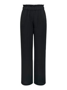 ONLY Pantalons Regular Fit Taille haute -Black - 15271184