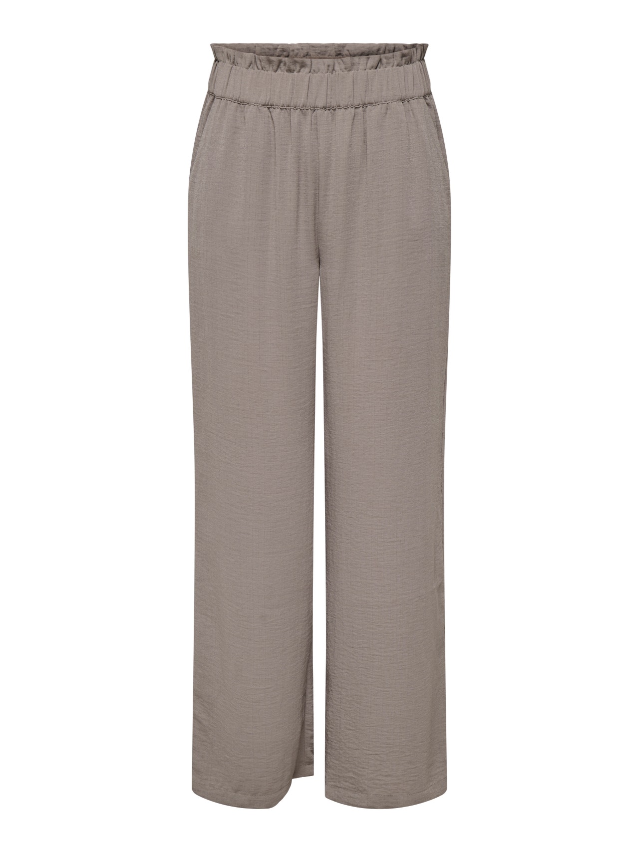 ONLY Highwaisted Wide Pants -Driftwood - 15271184