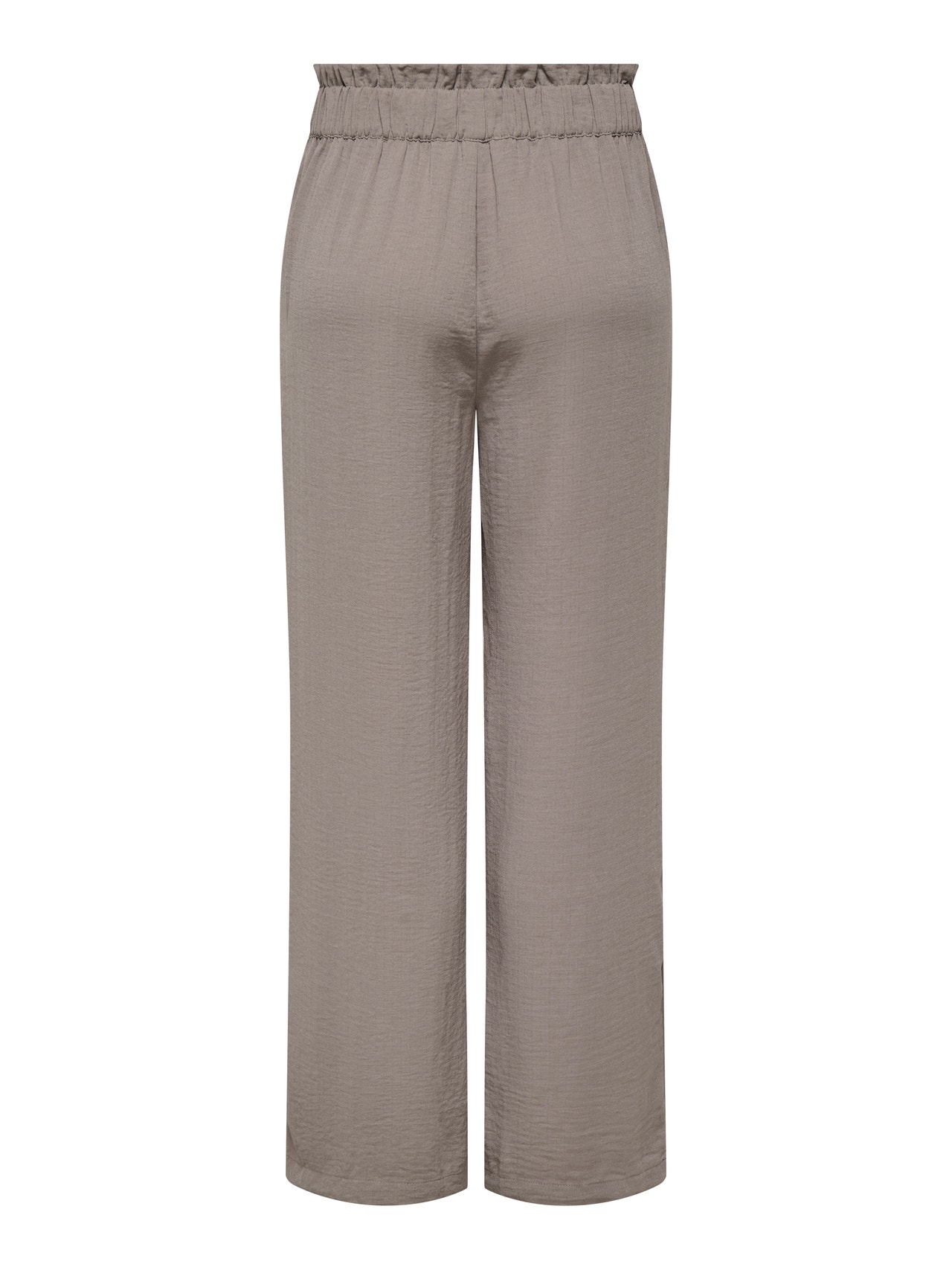 ONLY Pantalons Regular Fit Taille haute -Driftwood - 15271184