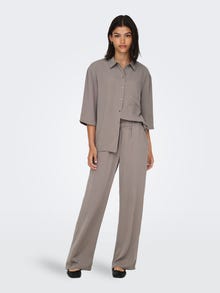 ONLY Highwaisted Wide Pants -Driftwood - 15271184