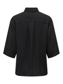 ONLY Loose Fit 3/4-ærmet Skjorte -Black - 15271186