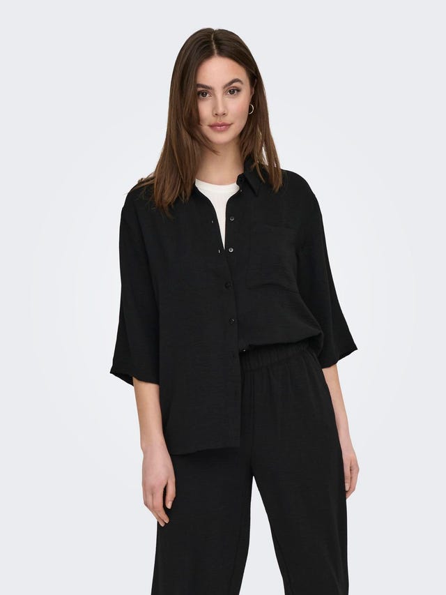 ONLY Loose Fit 3/4-Sleeves Shirt - 15271186