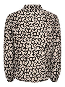 ONLY Tops Regular Fit Col rond Poignets smockés Manches ballons -Black - 15271230