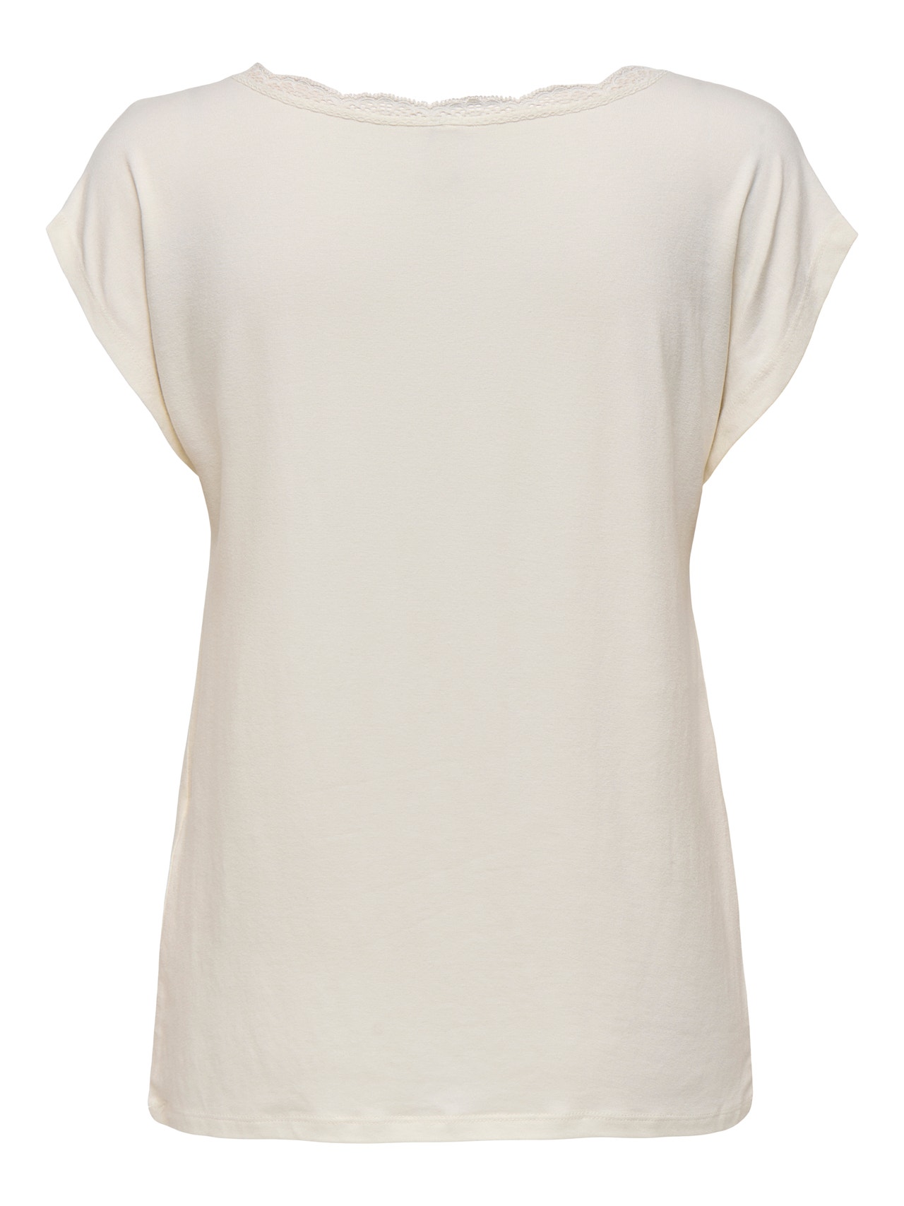 ONLY Tavapärane lõige V-kaelus Top -Cloud Dancer - 15271263