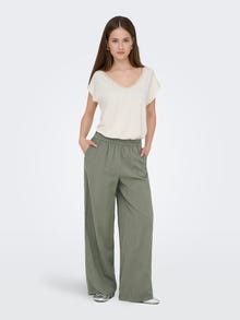 ONLY Tavapärane lõige V-kaelus Top -Cloud Dancer - 15271263