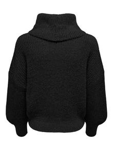 ONLY Roll neck knitted pullover -Black - 15271281