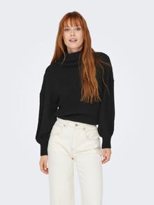 ONLY Roll neck knitted pullover -Black - 15271281