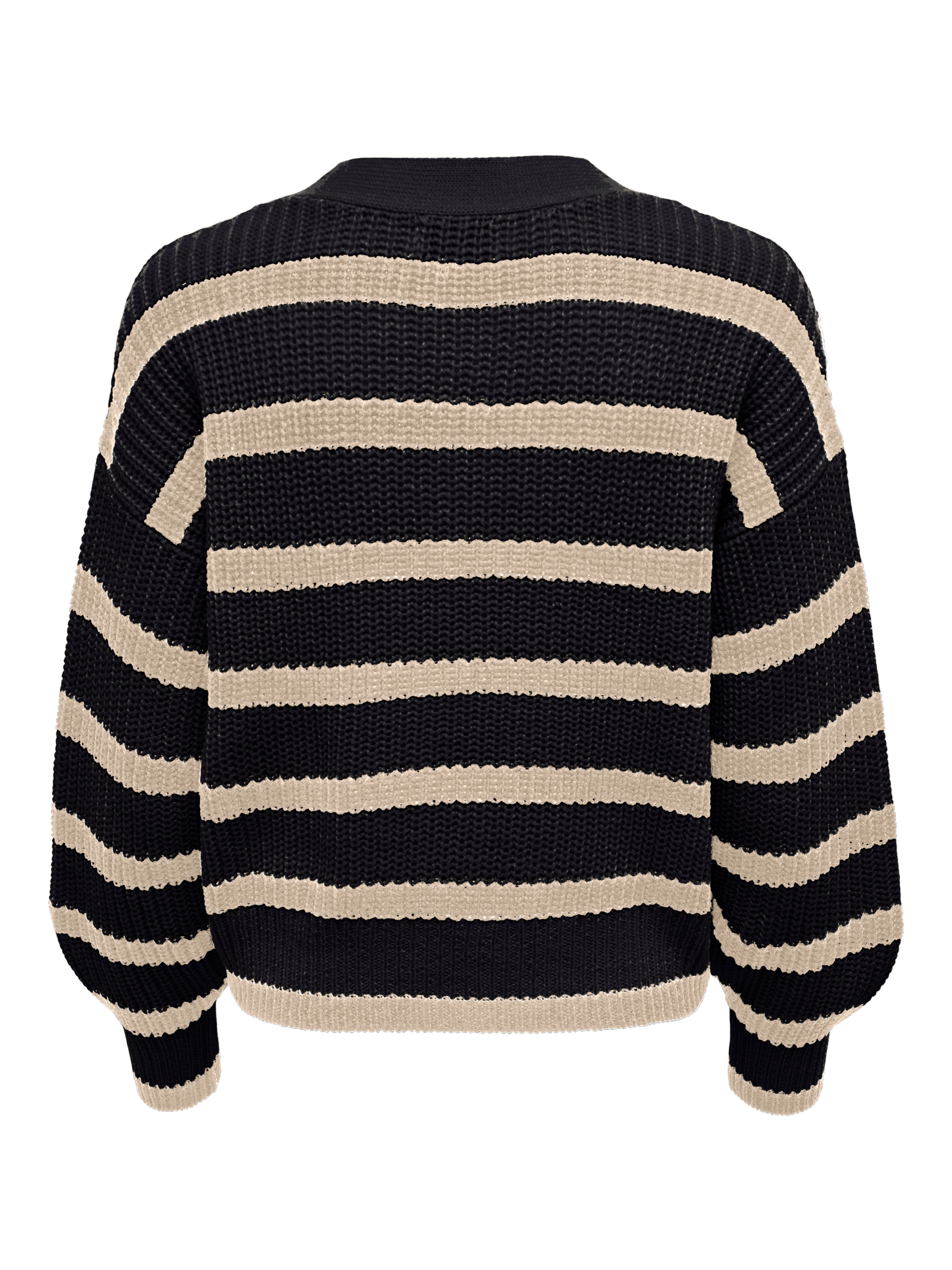 Short striped Knitted Cardigan | Dark 
