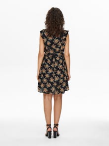ONLY Regular Fit O-hals Kort kjole -Black - 15271352