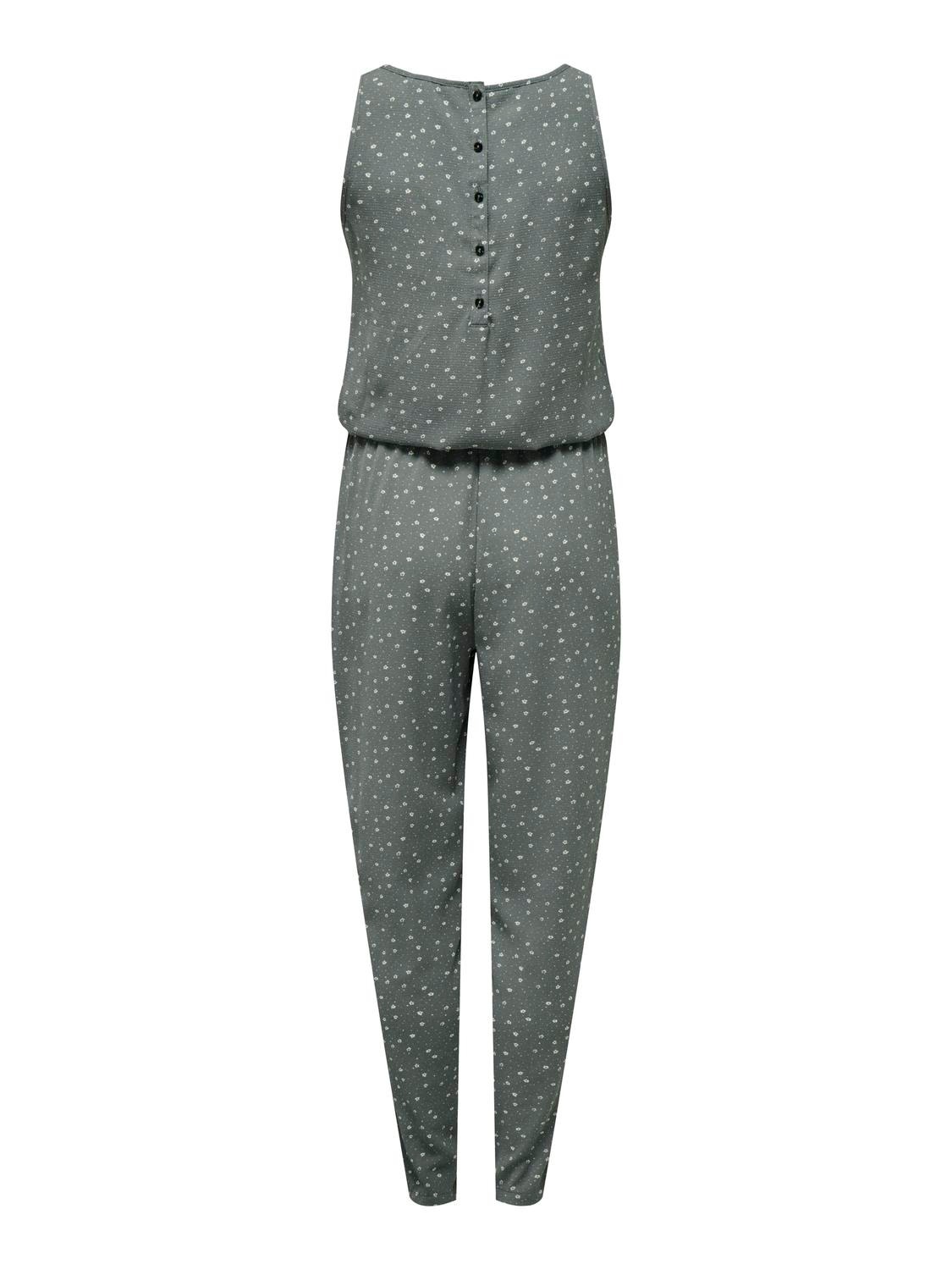 ONLY Ærmeløs jumpsuit med print -Balsam Green - 15271355