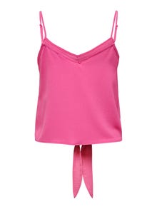 ONLY Knot detailed Top -Carmine Rose - 15271357