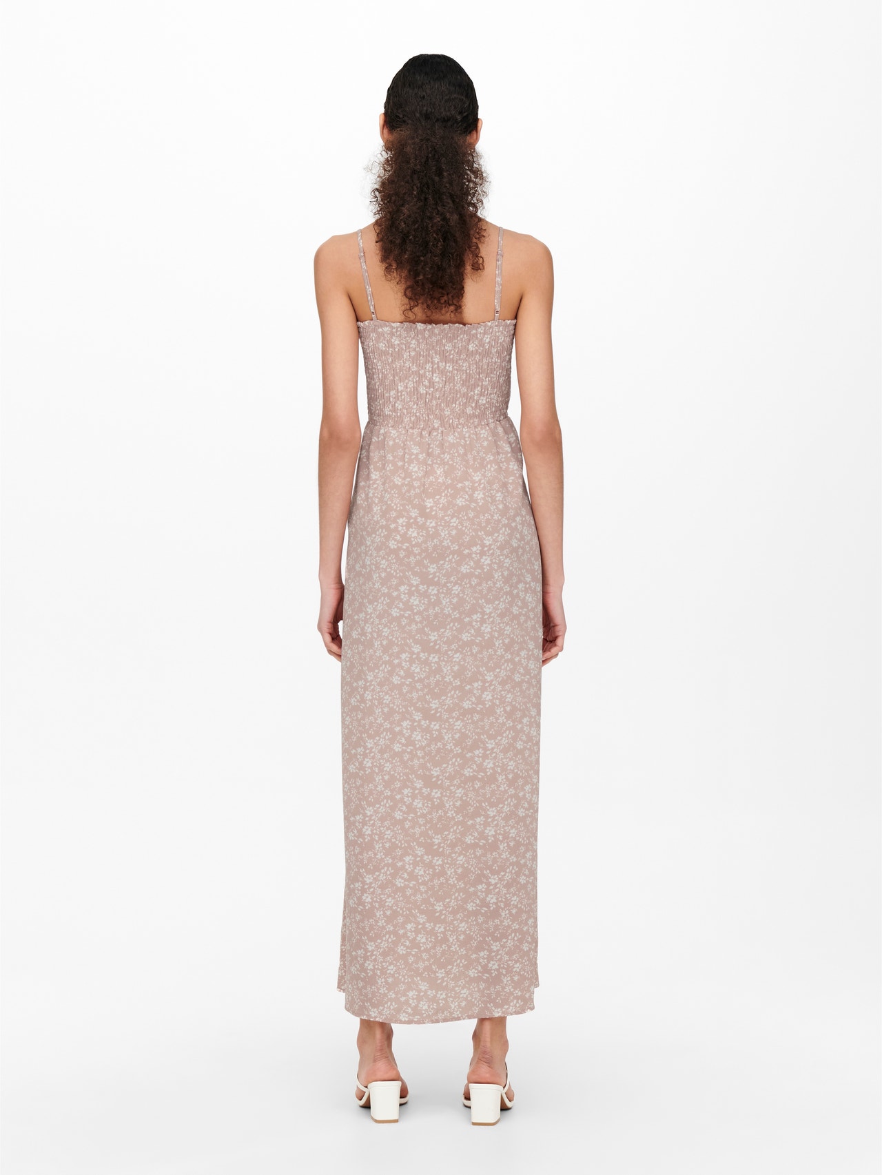 ONLY Normal geschnitten U-Ausschnitt Langes Kleid -Adobe Rose - 15271365