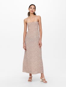 ONLY Regular Fit U-hals Lang kjole -Adobe Rose - 15271365